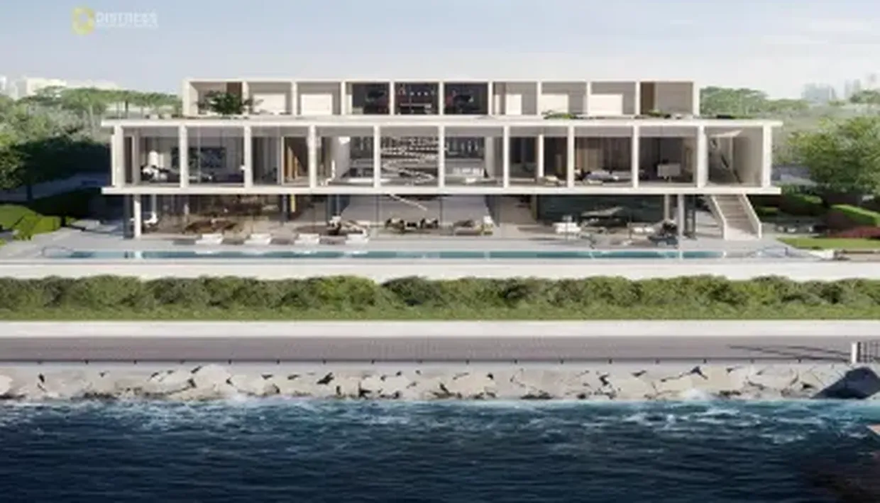 Creekfront mansion rendering at Keturah Resort on Dubai Creek