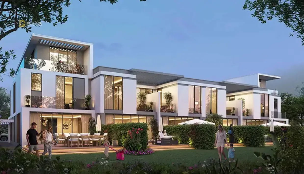 Lagoon-facing luxury villa elevation in DAMAC Islands, Dubai