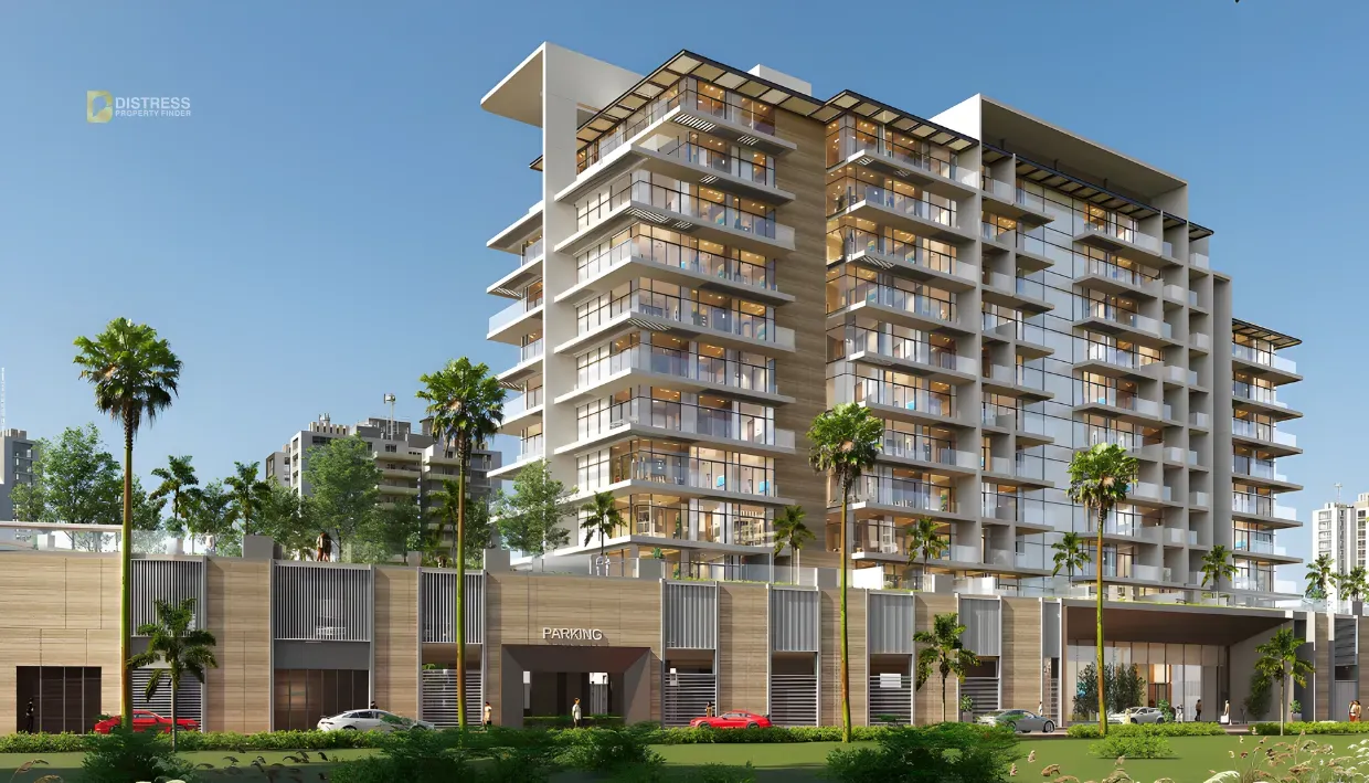 Rendering of the ENQLAVE by Aqasa apartment building in Discovery Gardens