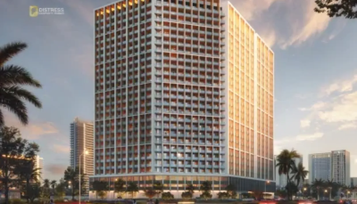 Studio apartment marketing image at Binghatti Elite, Production City