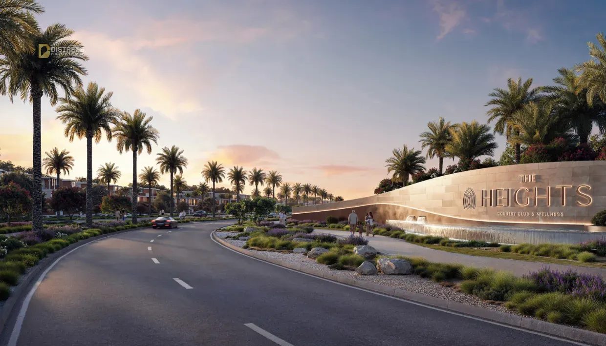 Serro villa collection streetscape at The Heights Country Club by Emaar, Dubai