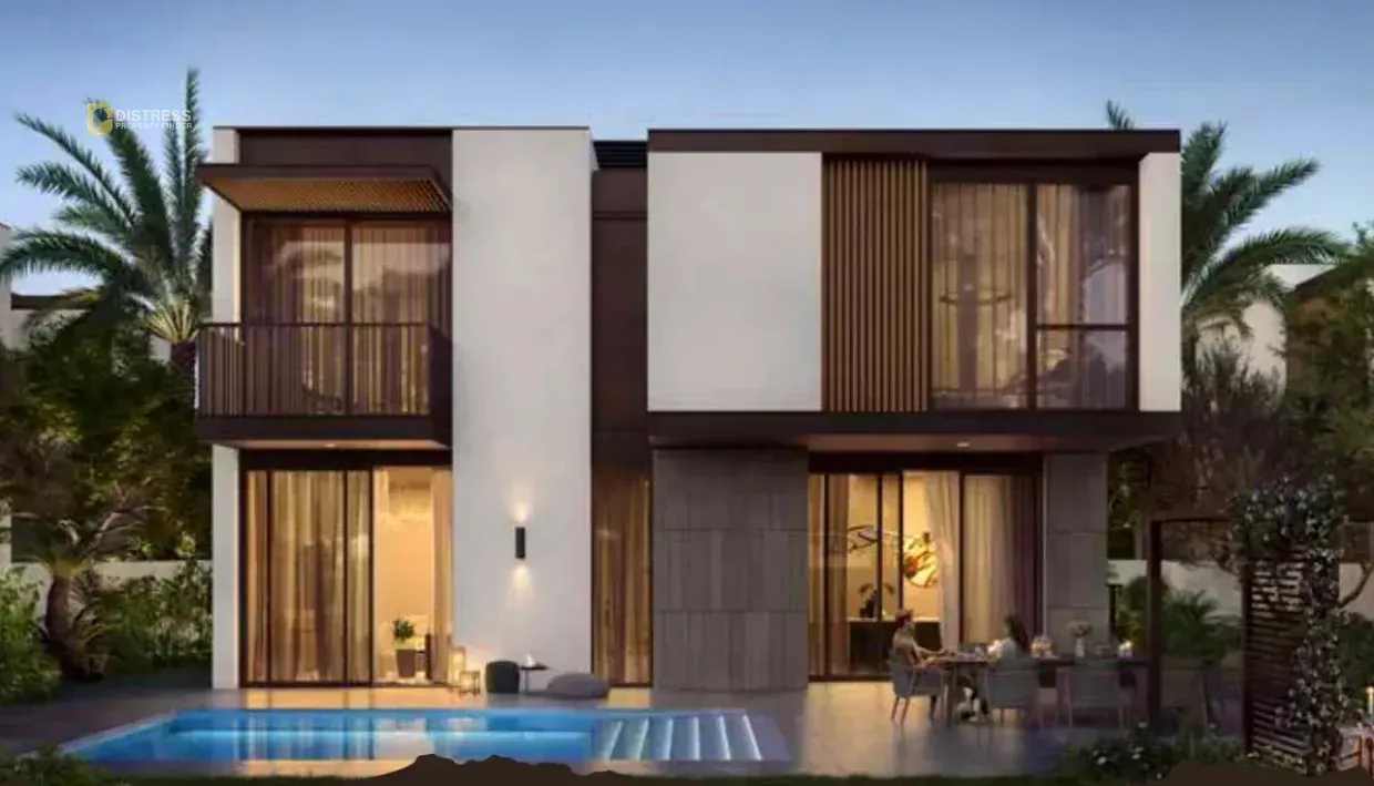 Standalone villa facade with landscaped frontage in The Wilds by Aldar, Dubai