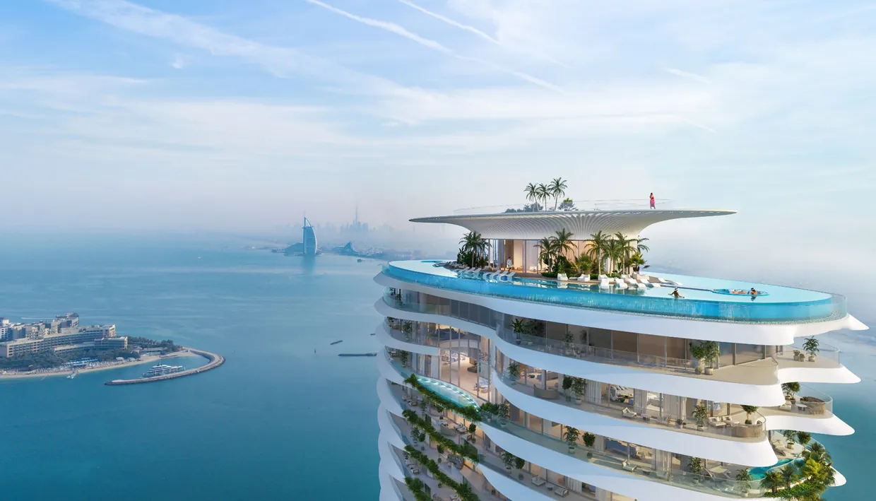 Rendering of Como Residences in Palm Jumeirah, developed by Nakheel