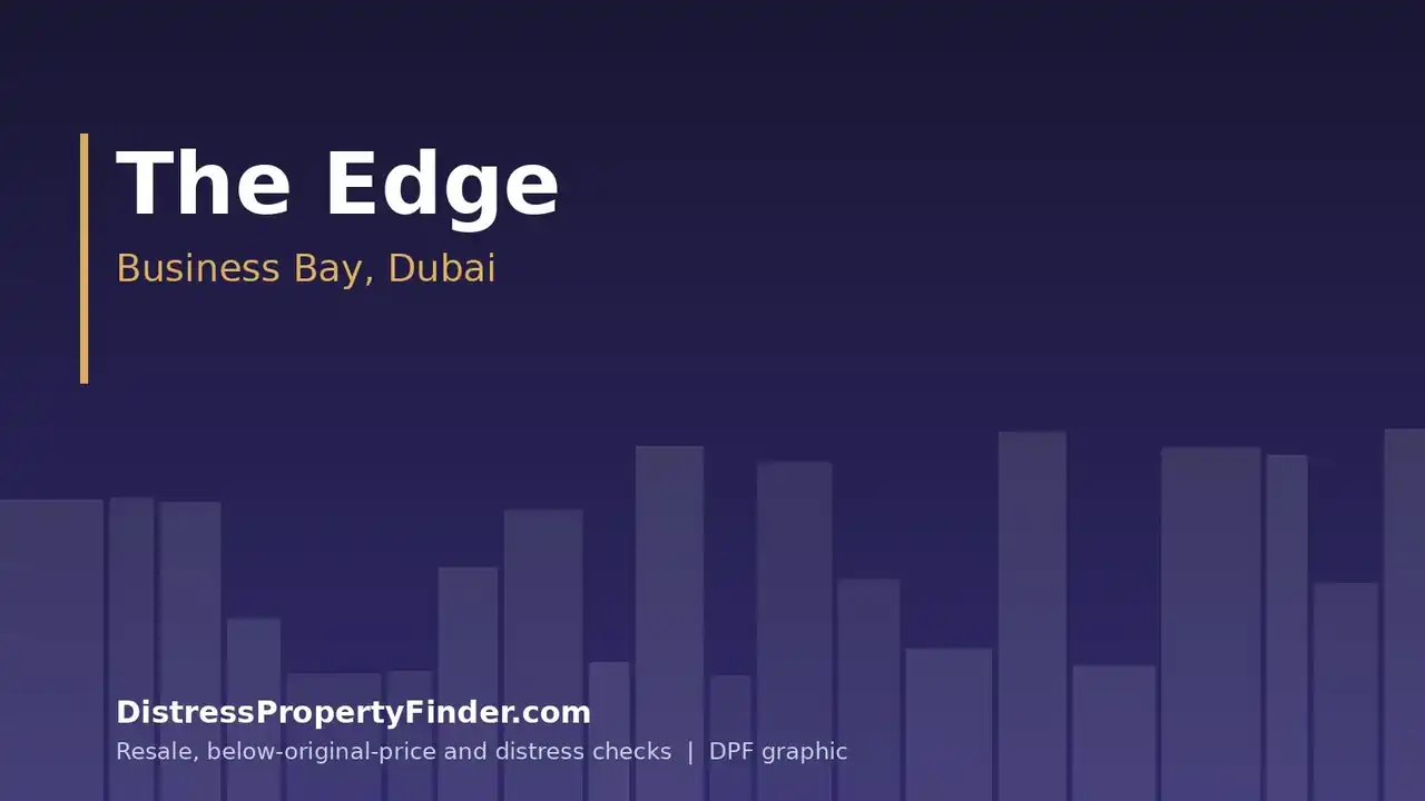DPF graphic with the text The Edge, Business Bay