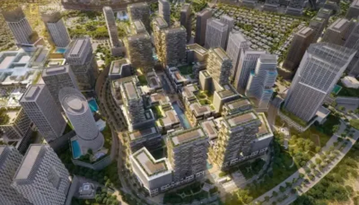 Azizi Milan residential marketing view in City of Arabia, Dubai