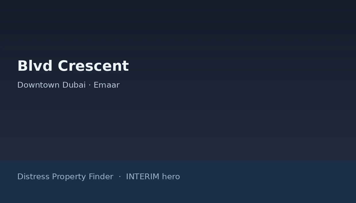 Blvd Crescent name on a dark blue DPF interim hero graphic