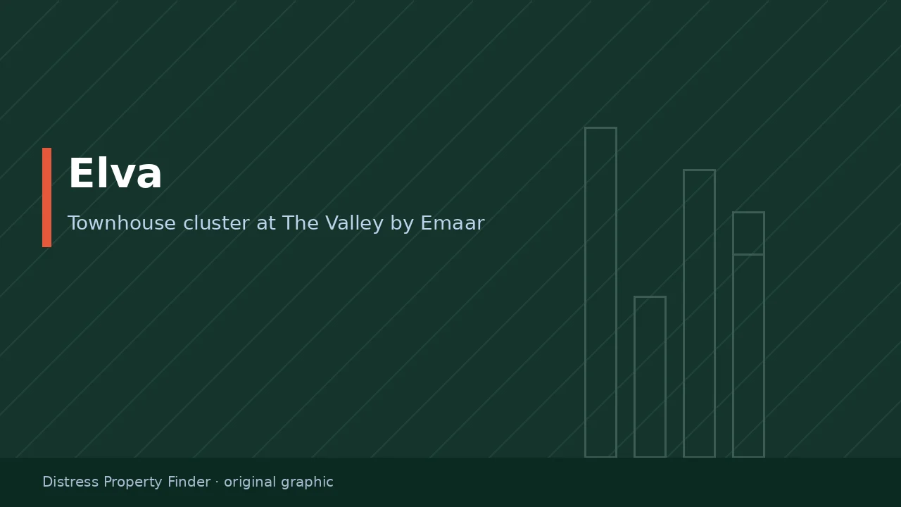 Original DPF graphic with the title Elva above a The Valley community guide subtitle