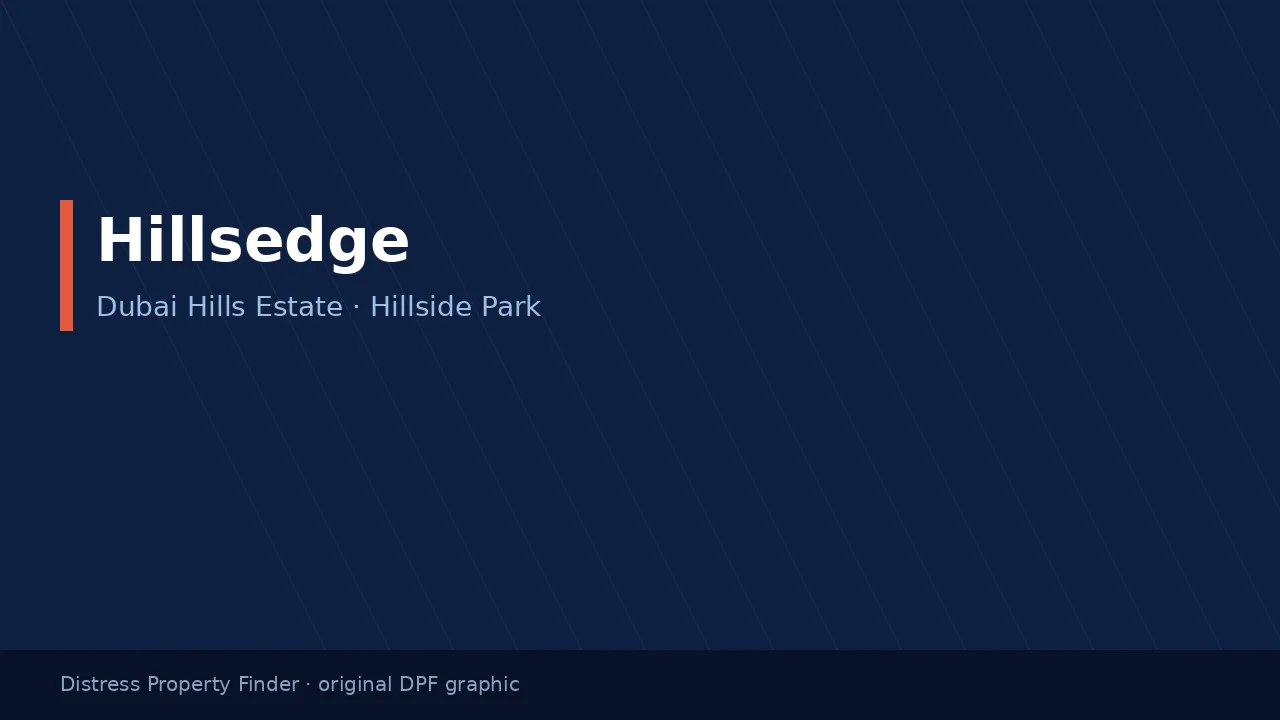 Hillsedge title on an original dark blue DPF graphic