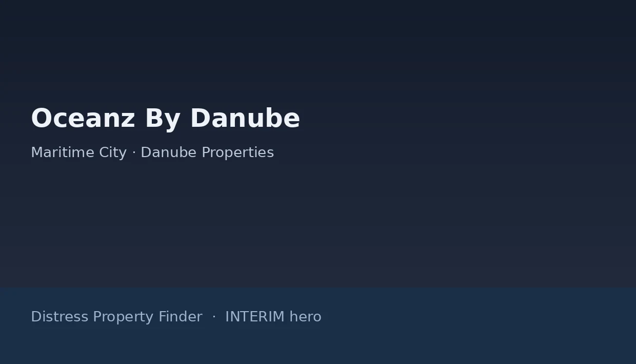 Oceanz By Danube name on a dark blue DPF interim hero graphic