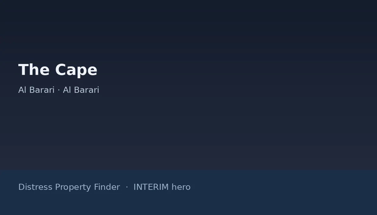 The Cape name on a dark blue DPF interim hero graphic