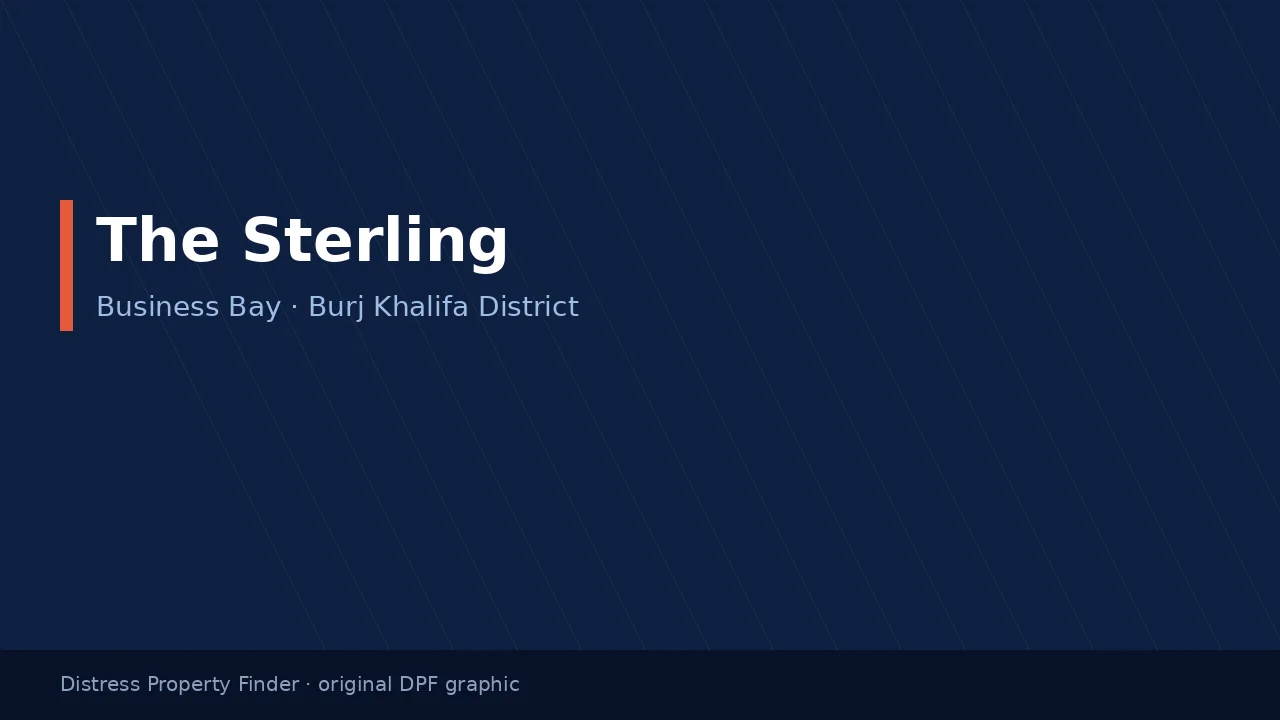 The Sterling title on an original dark blue DPF graphic