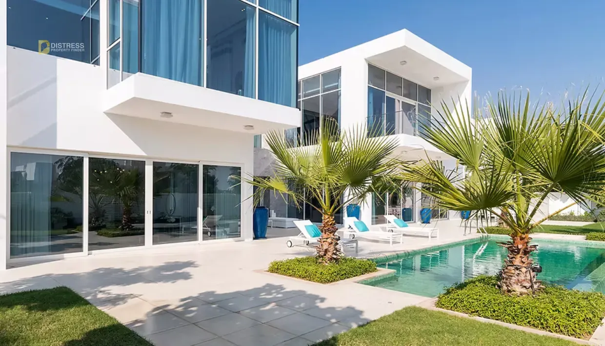 View of a villa at The Nest in Al Barari, developed by Al Barari Development