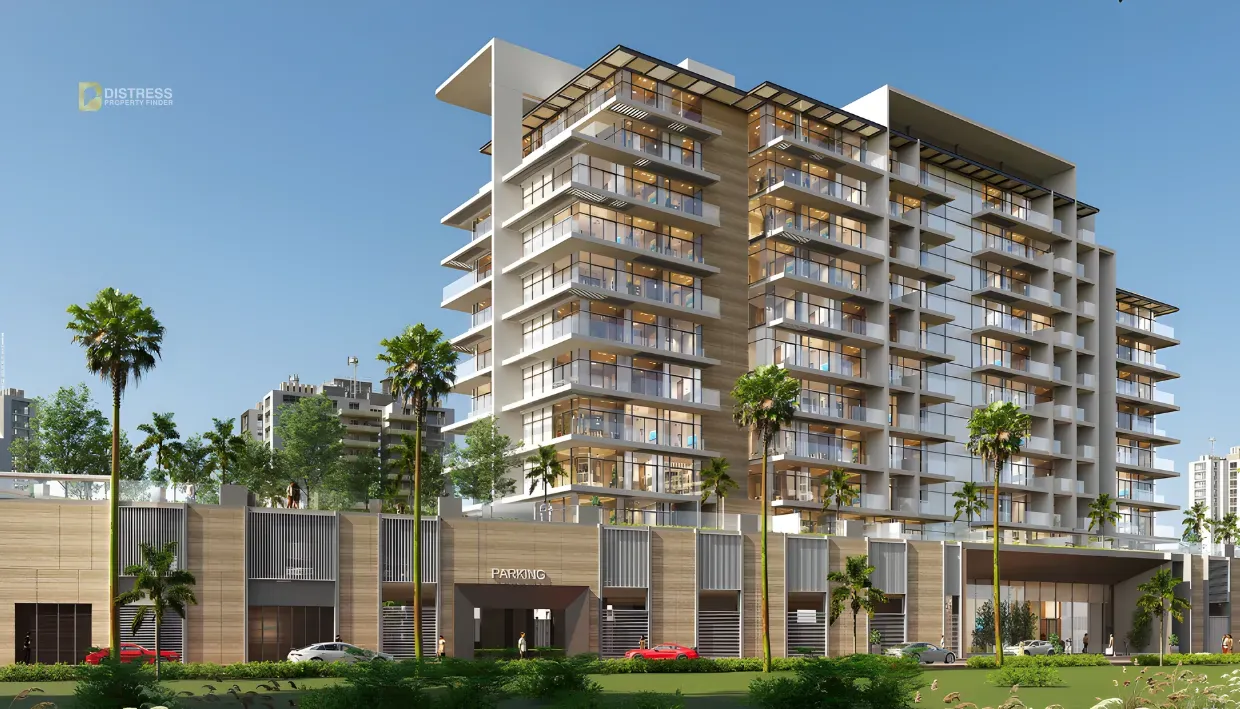 Rendering of Enqlave in Discovery Gardens, developed by AQASA Developers