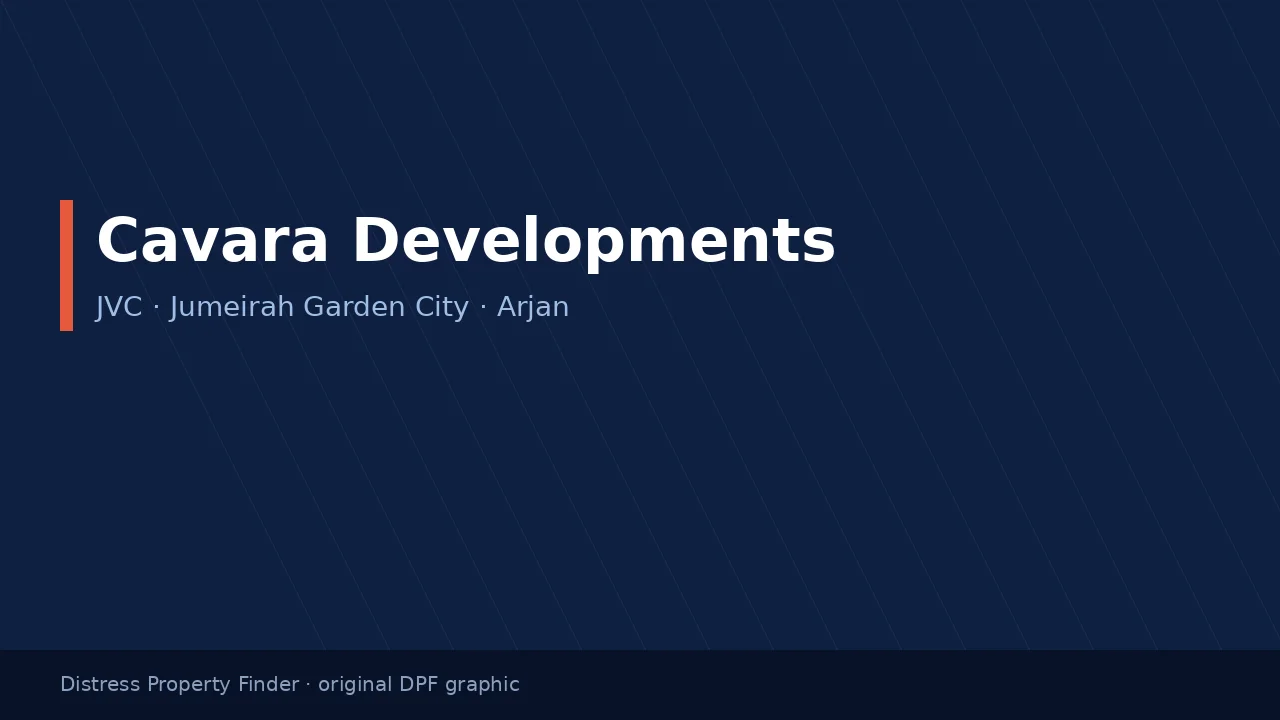 Cavara Developments name on an original dark blue DPF graphic
