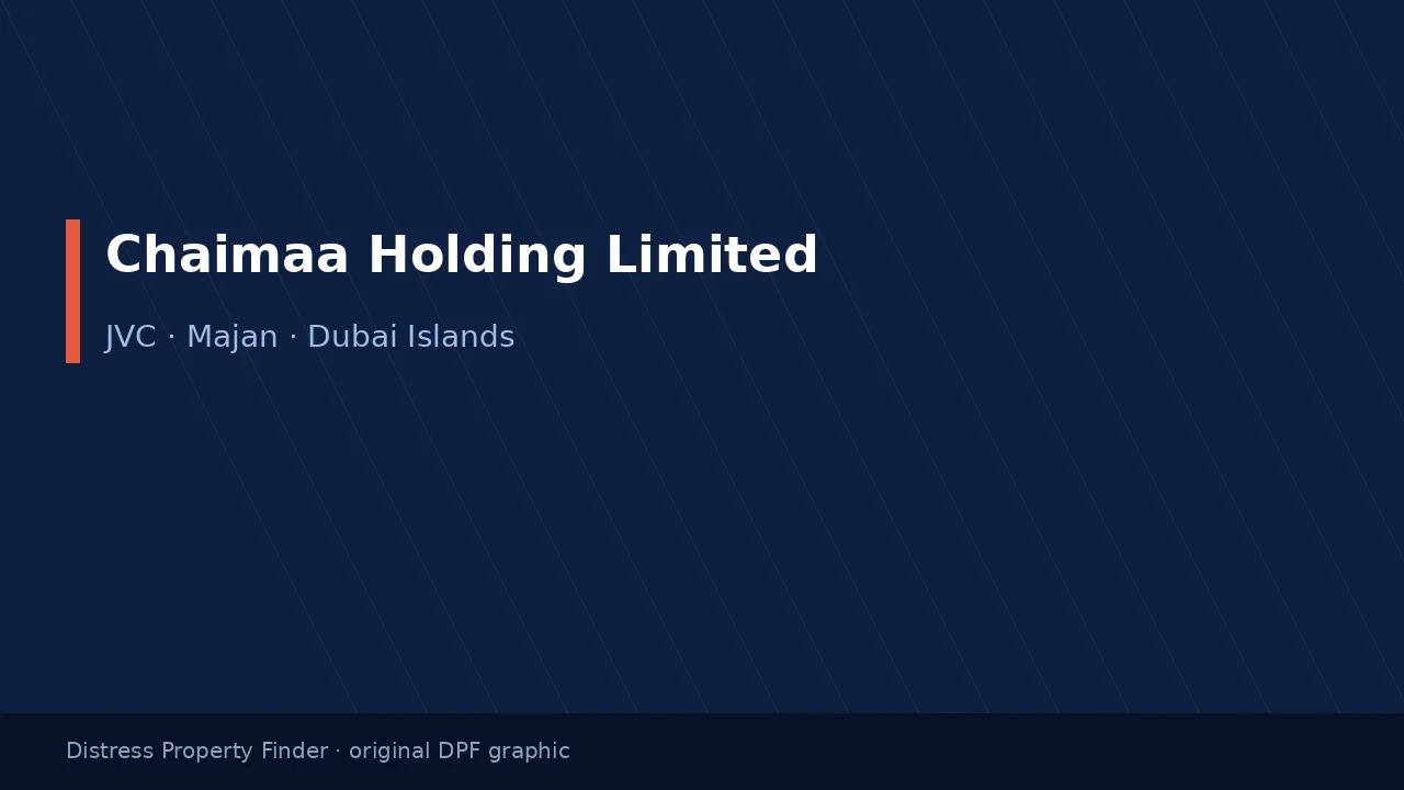 Chaimaa Holding Limited name on an original dark blue DPF graphic