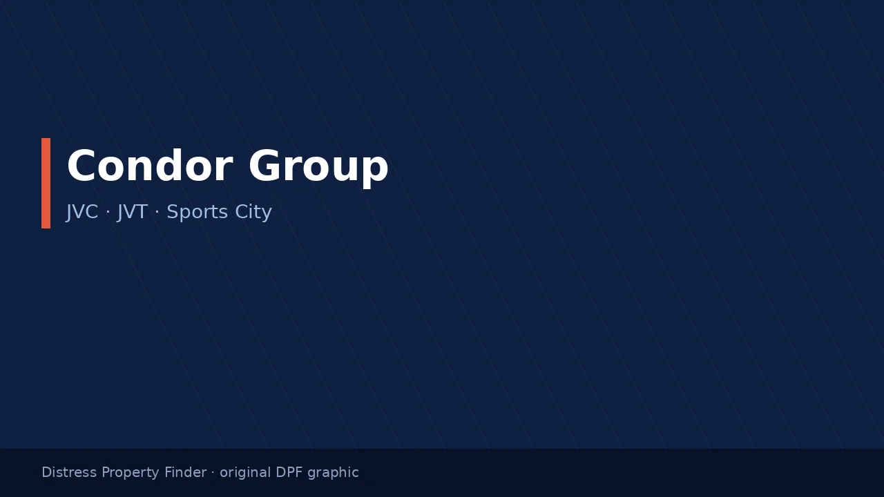 Condor Group name on an original dark blue DPF graphic