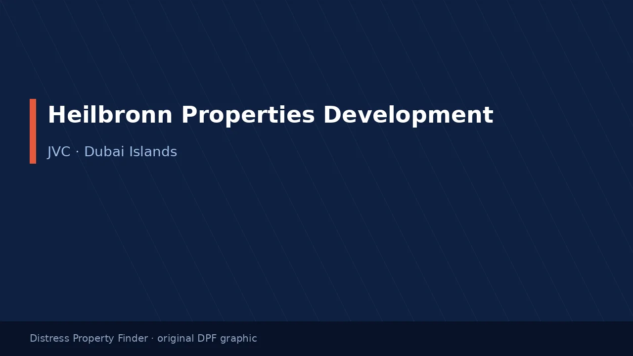 Heilbronn Properties Development name on an original dark blue DPF graphic