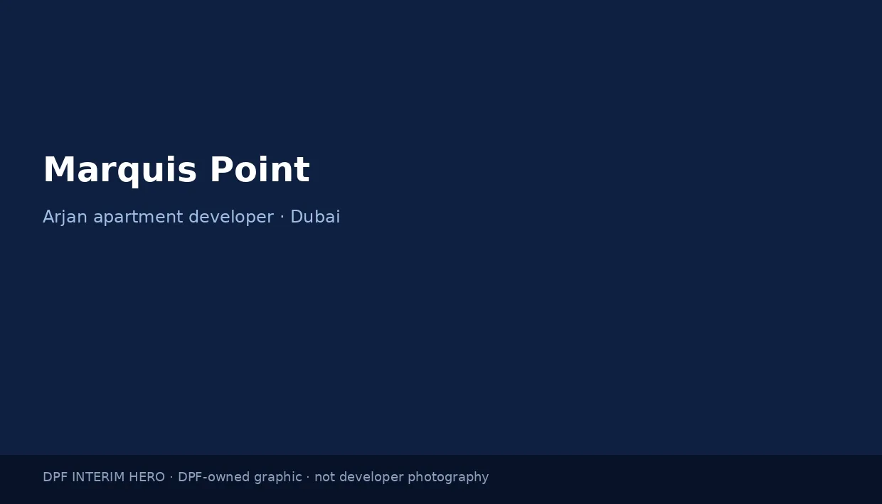 Marquis Point name on a dark blue DPF interim hero graphic