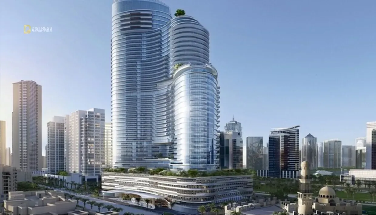 Rendering of Imperial Avenue towers in Downtown Dubai, developed by Shapoorji Pallonji