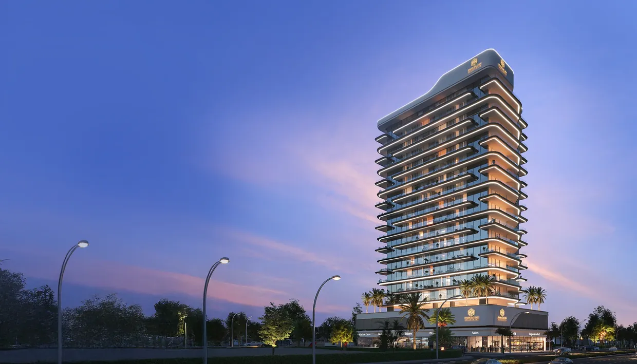 Rendering of Symbolic Zen Residences in Al Furjan, developed by Symbolic Developments