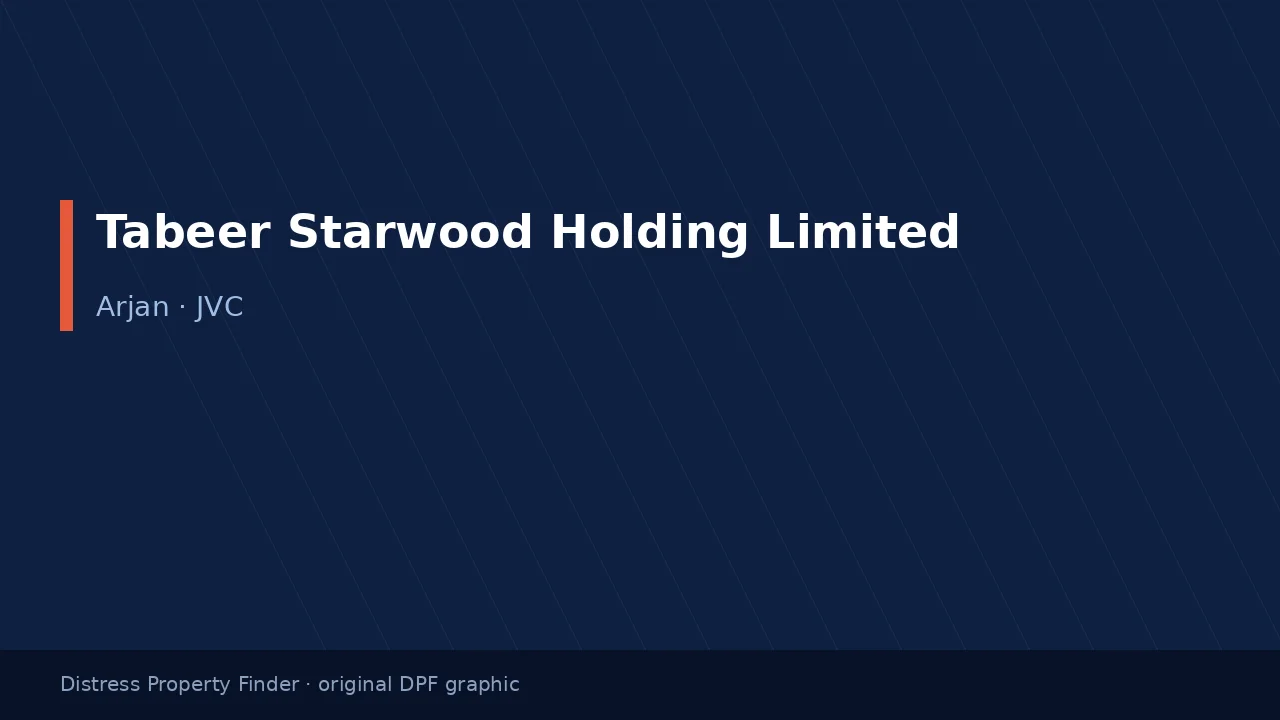 Tabeer Starwood Holding Limited name on an original dark blue DPF graphic
