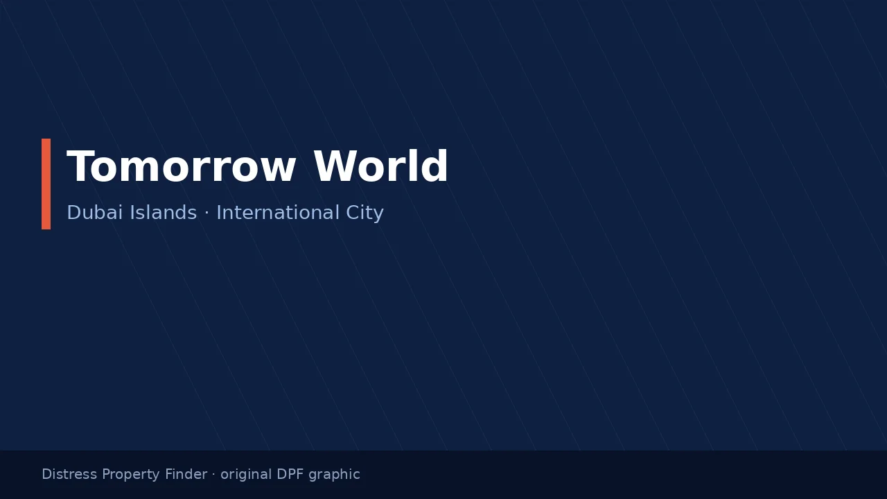 Tomorrow World name on an original dark blue DPF graphic