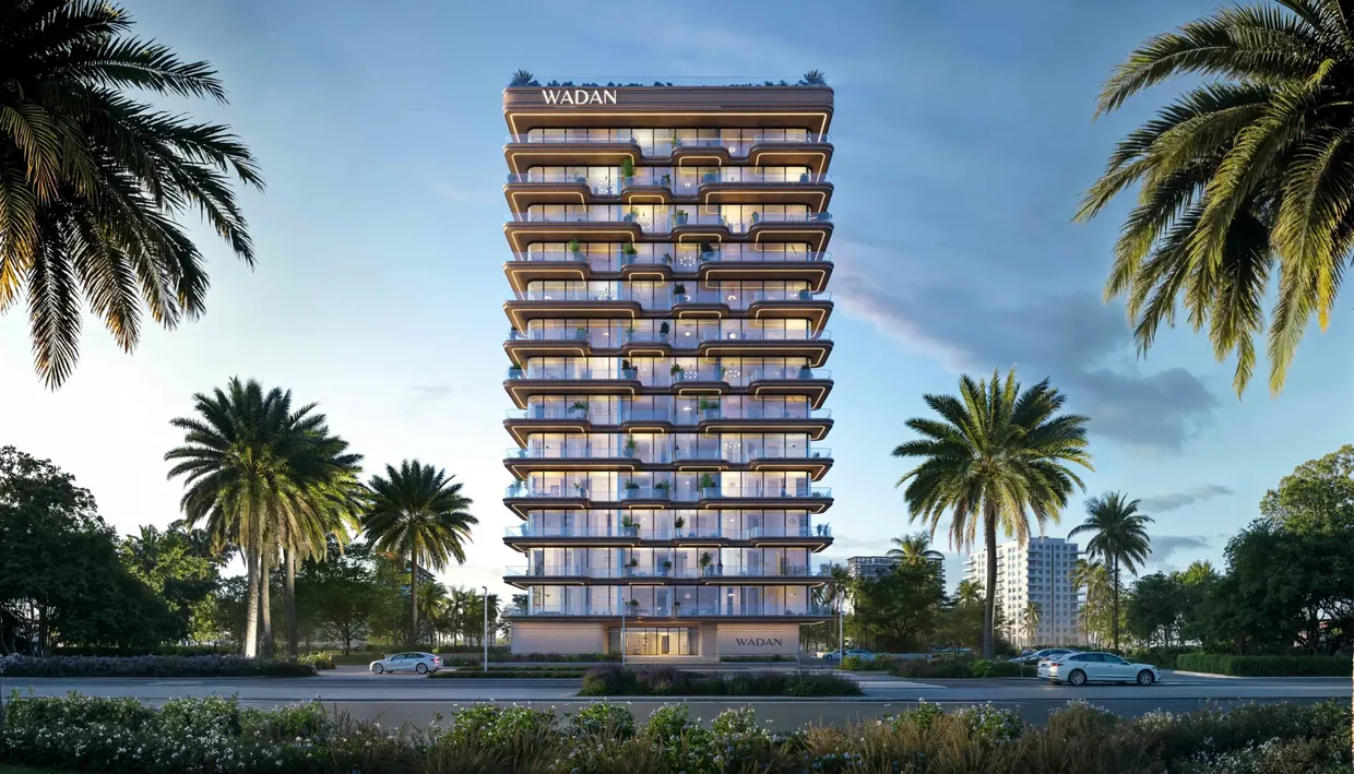 Rendering of Seraph in Dubailand Residence Complex, developed by Wadan Developments