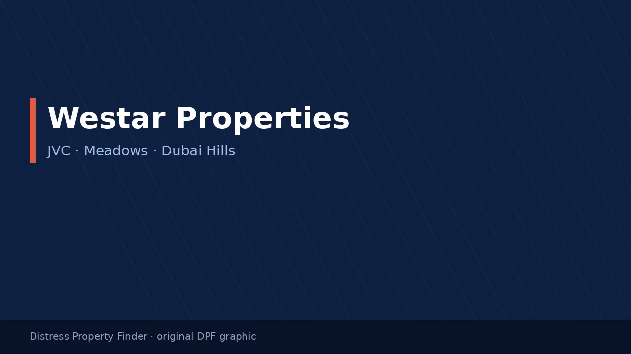 Westar Properties name on an original dark blue DPF graphic