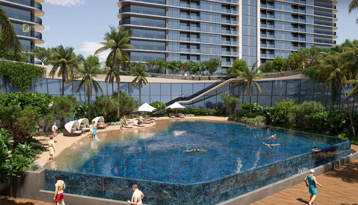 1-Bedroom Apartment Sobha Solis Motor City — At By Realty Swimming Pool