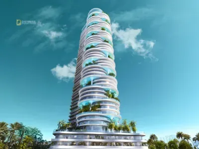 1-Bedroom Apartment in DAMAC Casa, Dubai Media City with Marina View Below OP