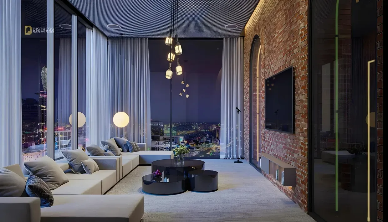 1-Bedroom Apartment Claydon House Meydan — By Properties At Horizon Tv Lounge