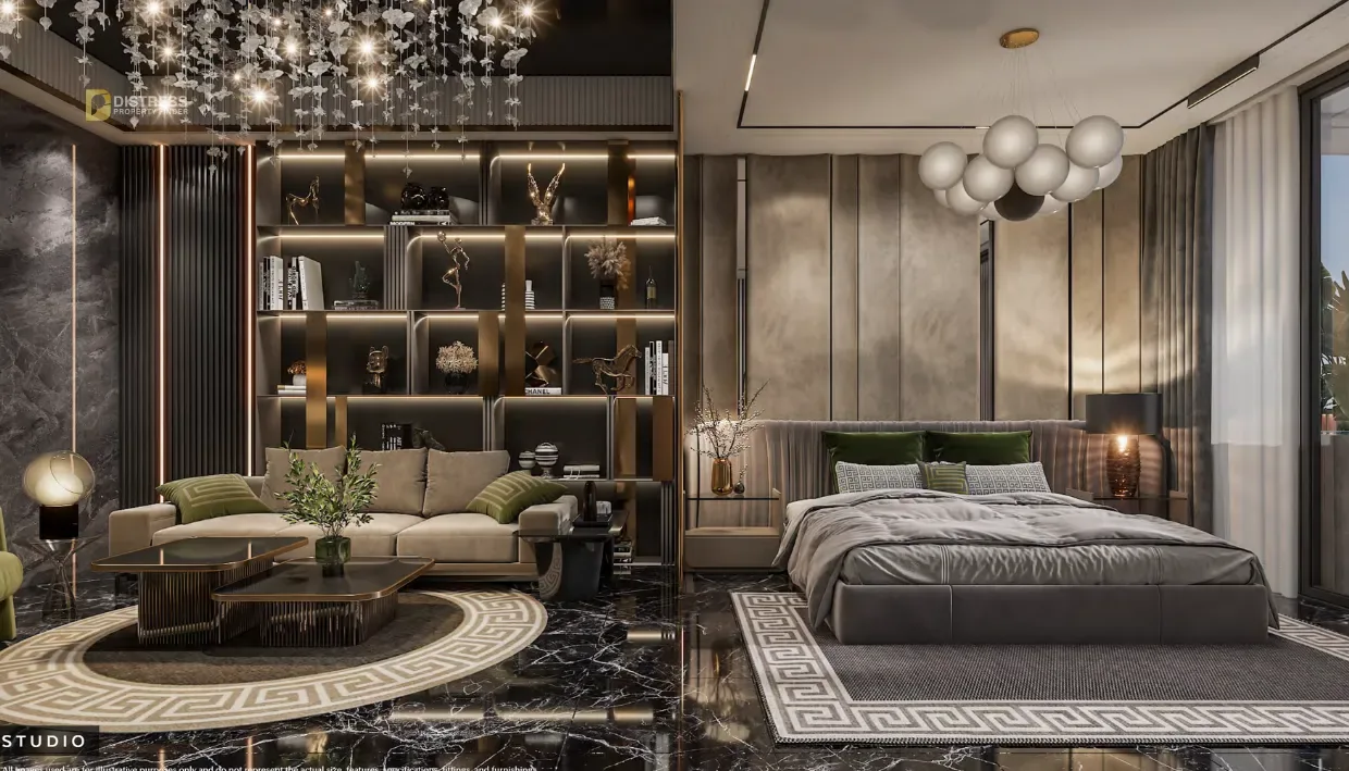 1-Bedroom Apartment Empire Estates Arjan — At By Development Master Bedroom