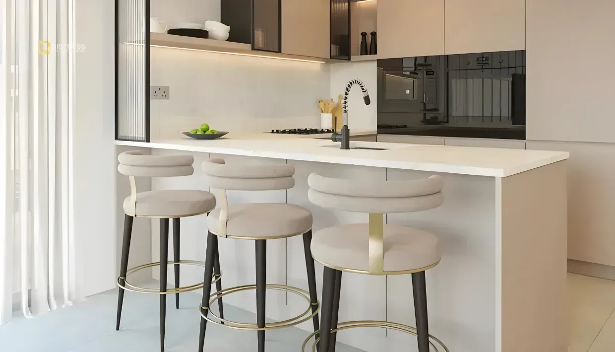 1-Bedroom Apartment Hadley Heights 2 Dubai Sports City — By Kitchen