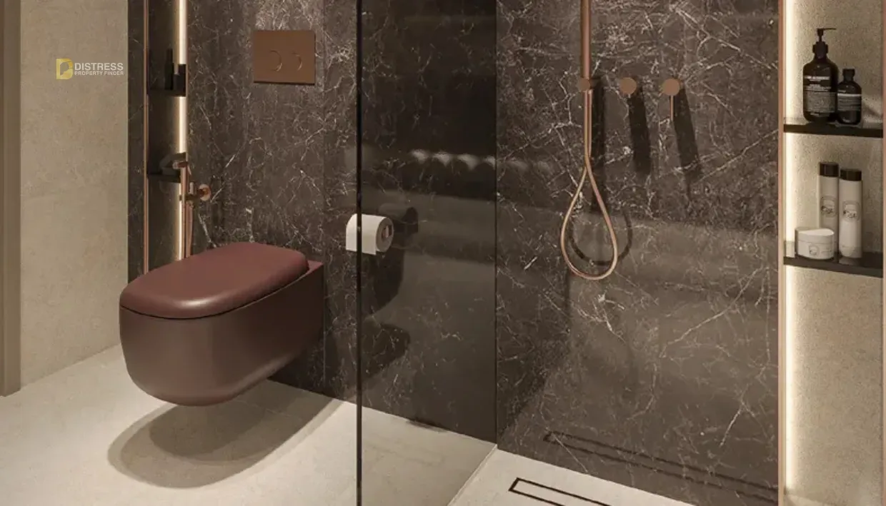 1-Bedroom Apartment Hyde Walk Jumeirah Garden City — By Developments At Al Satwa Dubai Bathroom