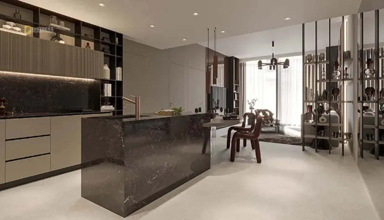 1-Bedroom Apartment Hyde Walk Jumeirah Garden City — By Developments At Al Satwa Dubai Kitchen