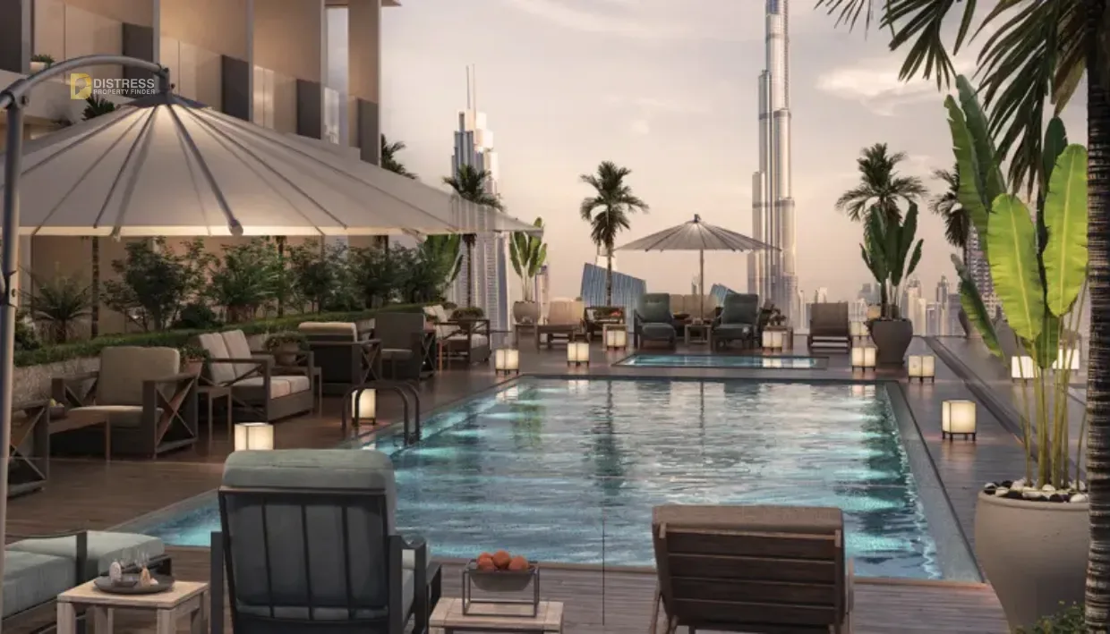 1-Bedroom Apartment Hyde Walk Jumeirah Garden City — By Developments At Al Satwa Dubai Pool