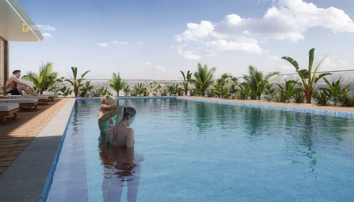 1-Bedroom Apartment Pearl House 4 Jumeirah Village Circle — At Dubai Imtiaz Developments Swimming Pool
