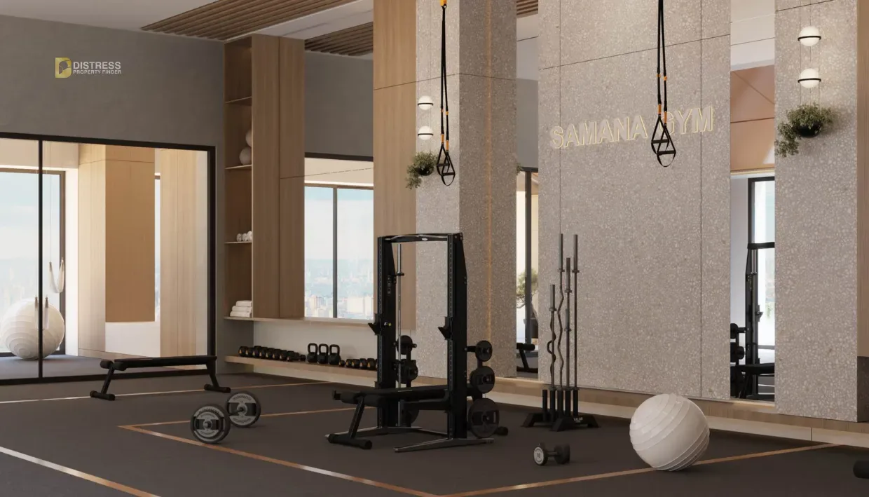 1-Bedroom Apartment Samana Resorts Dubai Production City — At Dubai Production City By Developers Gym