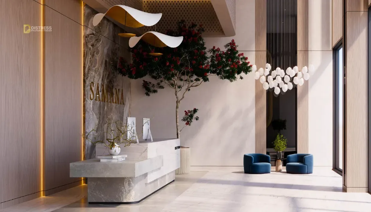 1-Bedroom Apartment Samana Resorts Dubai Production City — At Dubai Production City By Developers Lobby