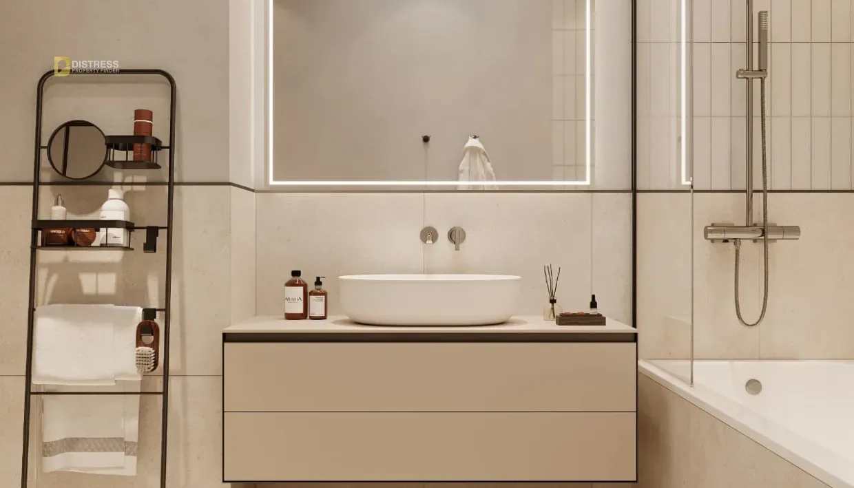 1-Bedroom Apartment Arisha Terraces Dubai Studio City — At By Qube Development Qube Development Living