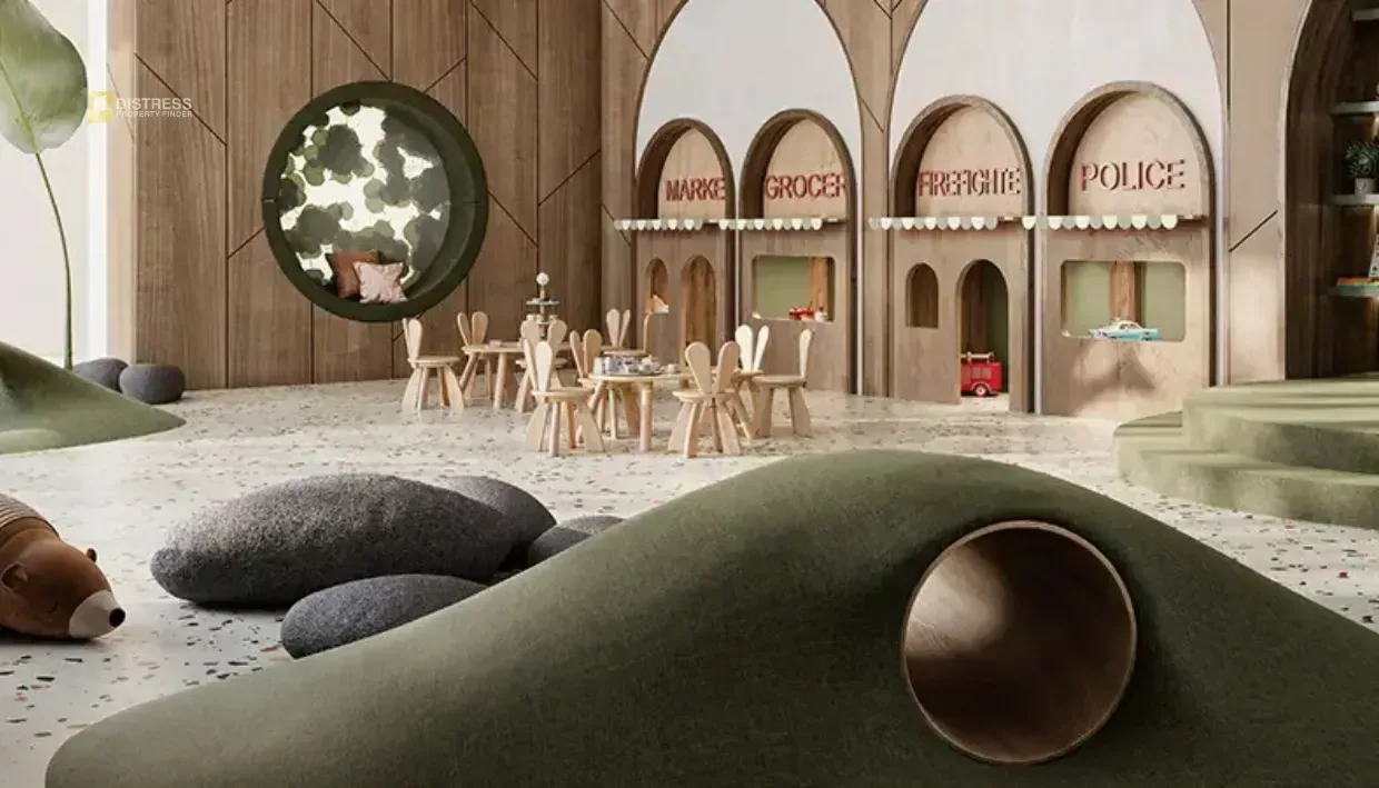 1-Bedroom Apartment Bay Grove Residences Dubai Island — By Nakheel Kids Play Area
