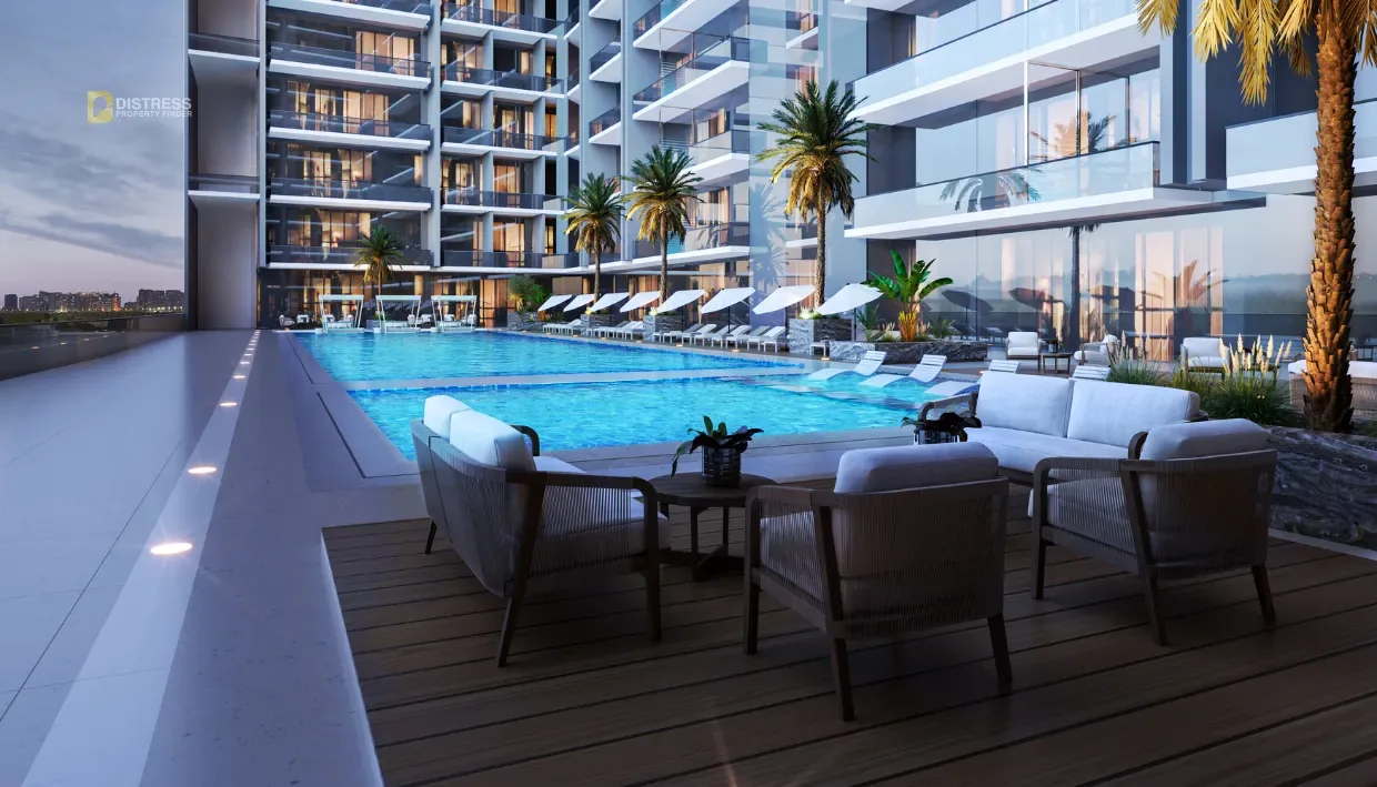 1-Bedroom Apartment Binghatti Azure Jumeirah Village Circle — At Jumeirah Village Circle By Developers Pool