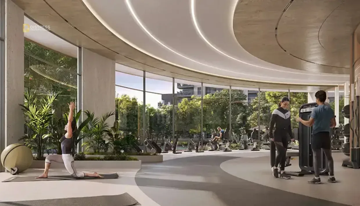1-Bedroom Apartment Capria East Ghaf Woods — West At By Majid Al Futtaim Gym