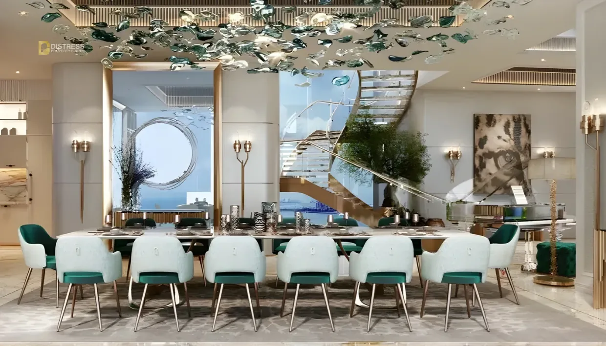 1-Bedroom Apartment DAMAC Bay 2 Dubai Harbour — By Cavalli Tower Dinning Area