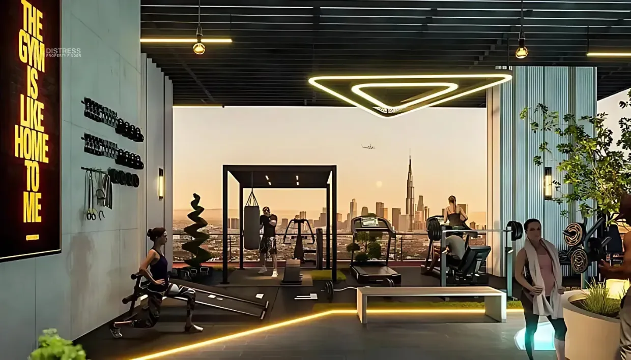 1-Bedroom Apartment Empire Lake Views Dubailand — Lakeviews At Liwan Dubai By Developments Gym