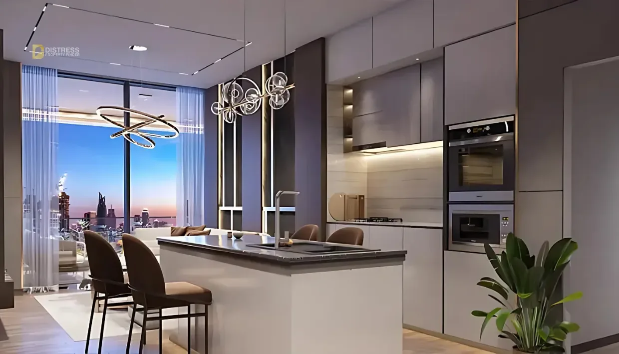 1-Bedroom Apartment Empire Lake Views Dubailand — Lakeviews At Liwan Dubai By Developments Kitchen