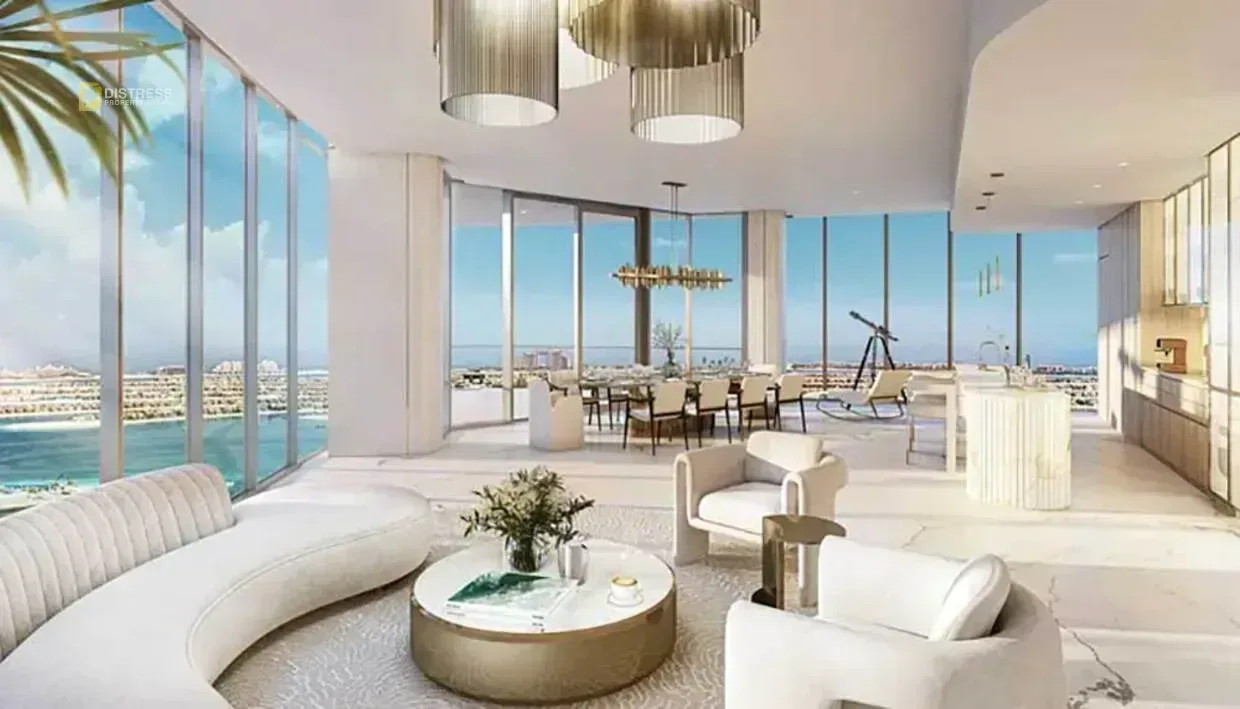 1-Bedroom Apartment Palm Beach Tower 3 Palm Jumeirah — Living Room