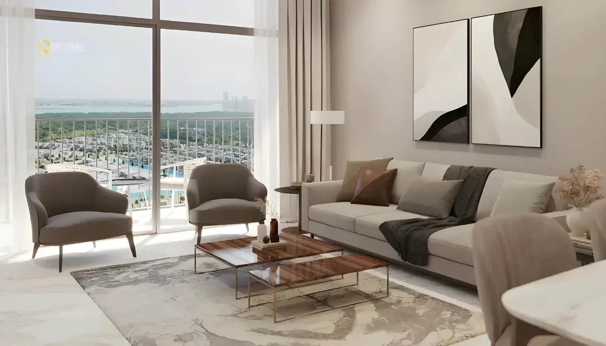 1-Bedroom Apartment 350 Riverside Crescent Sobha Hartland 2 — Living Room
