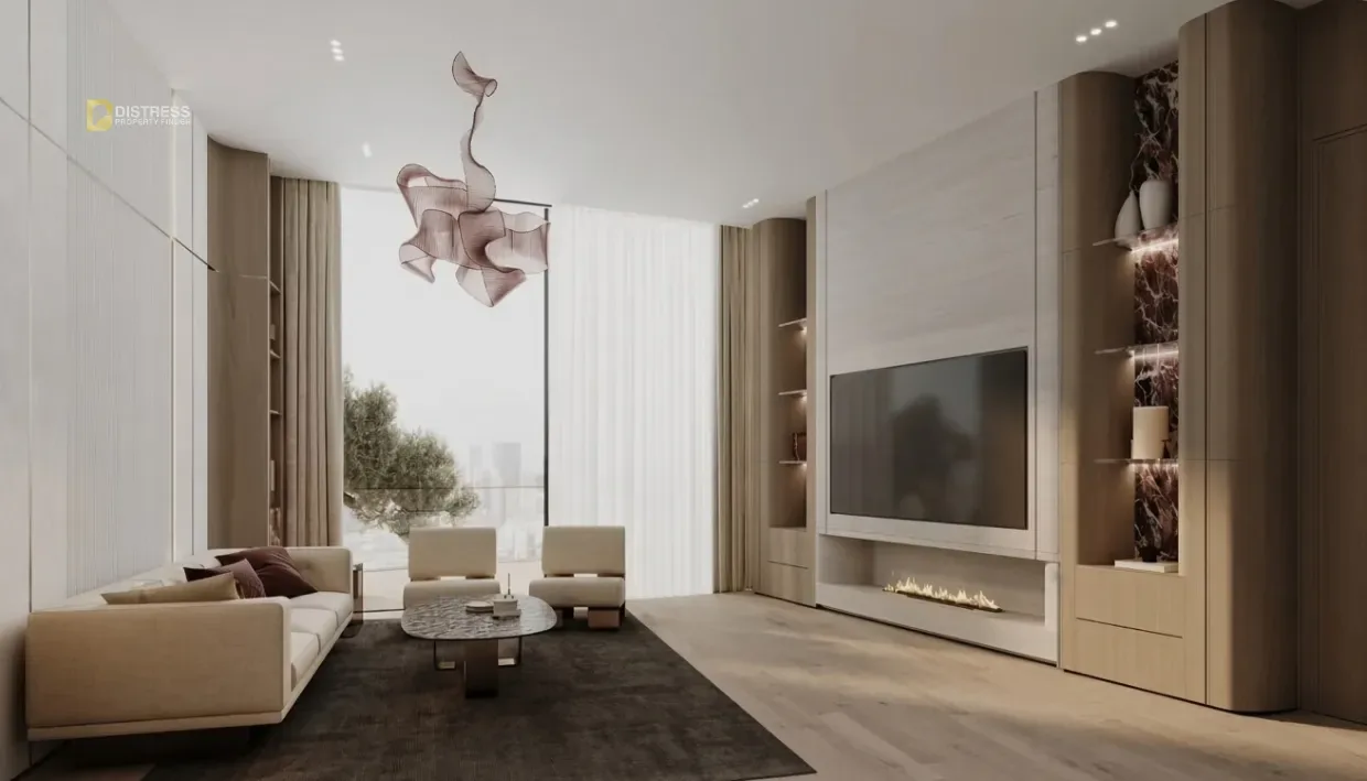 1-Bedroom Apartment Binghatti Flare Jumeirah Village Triangle. Jumeirah Village Triangle Living Room. 1-Bedroom Apartment Binghatti Flare Jumeirah Village Triangle — Jumeirah Village Triangle Living Room