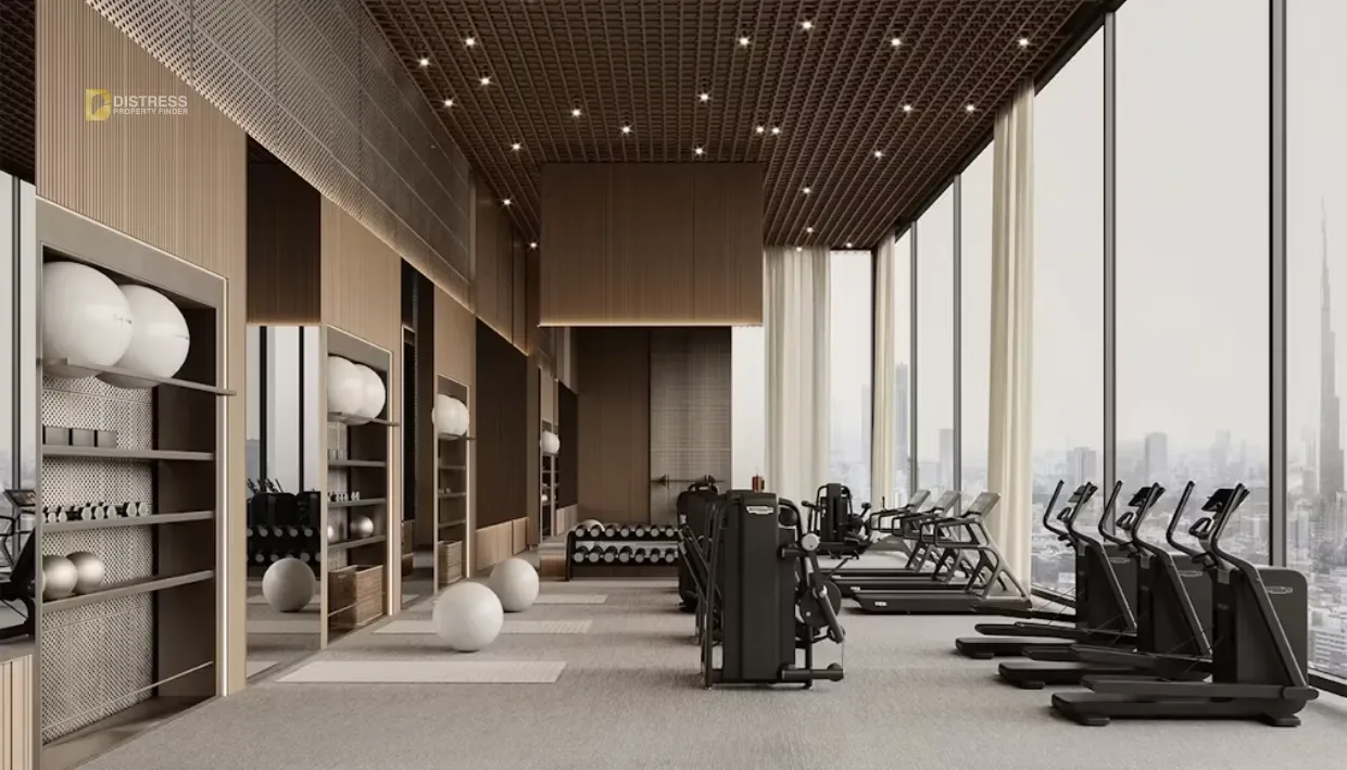 1-Bedroom Apartment Binghatti Skyhall Business Bay — Gym